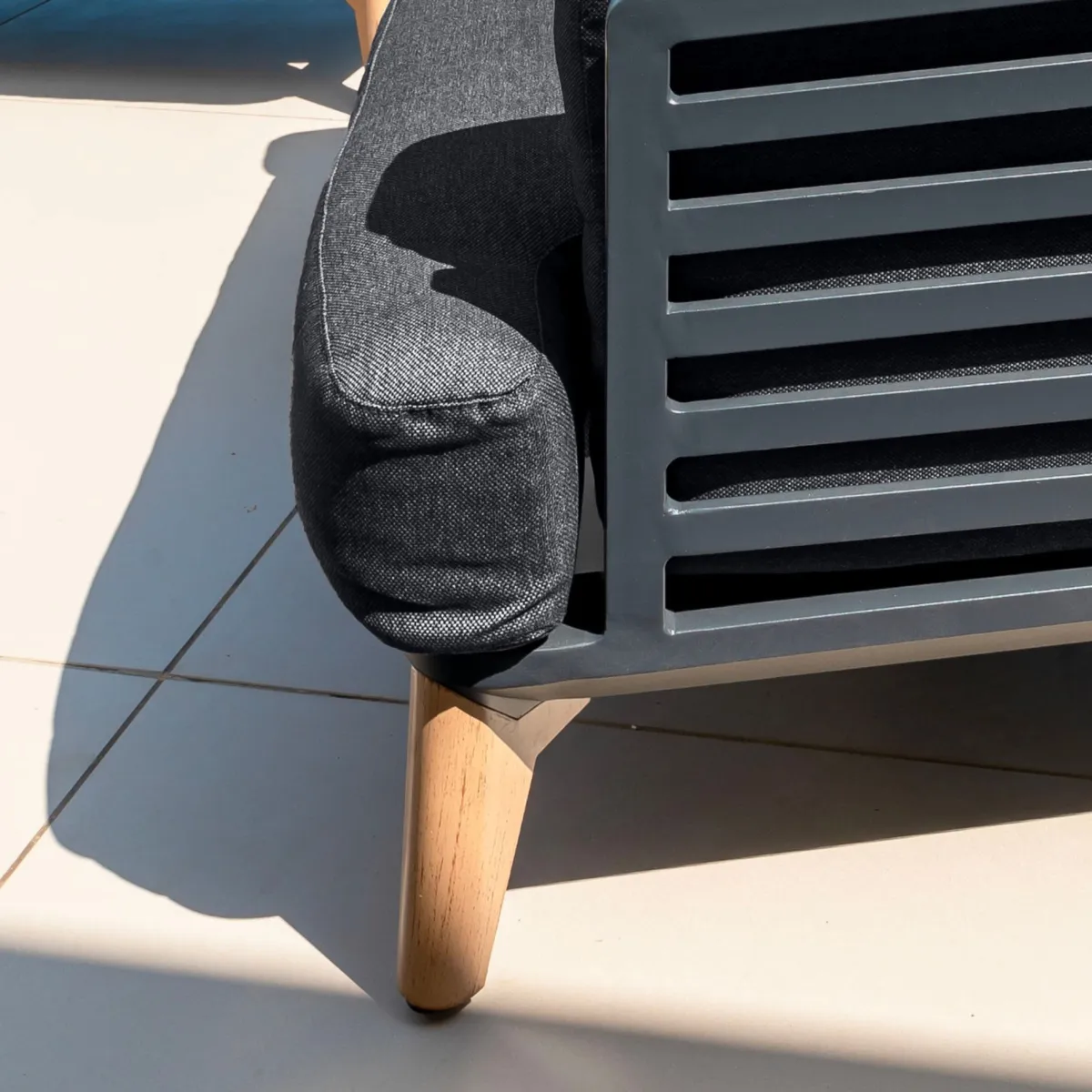 Salotto da giardino alluminio 9 posti 12 pezzi Monte Carlo Grigio antracite