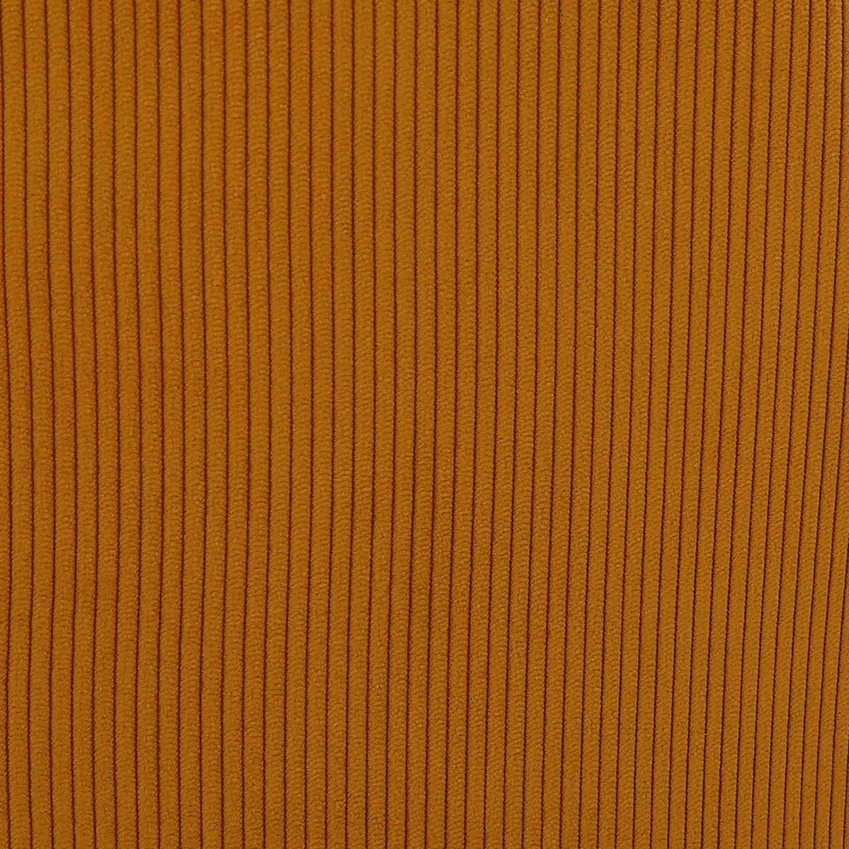 Set di 2 sgabelli da bar con schienale in velluto a coste (Altezza seduta 75cm) Juno Giallo curry