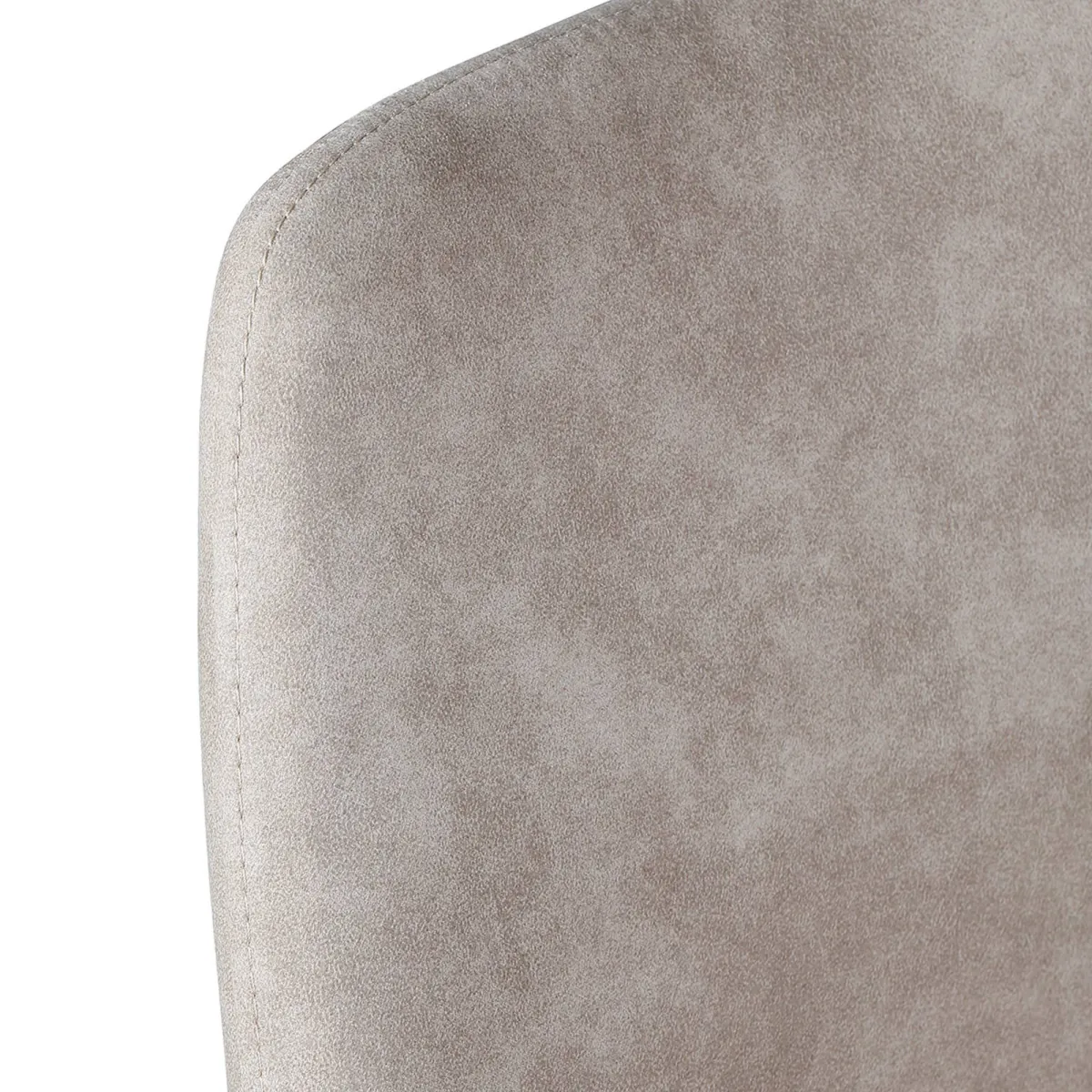 Set di 2 sedie per isola centrale con schienale in tessuto effetto camoscio (Altezza seduta 67cm) Juno Beige