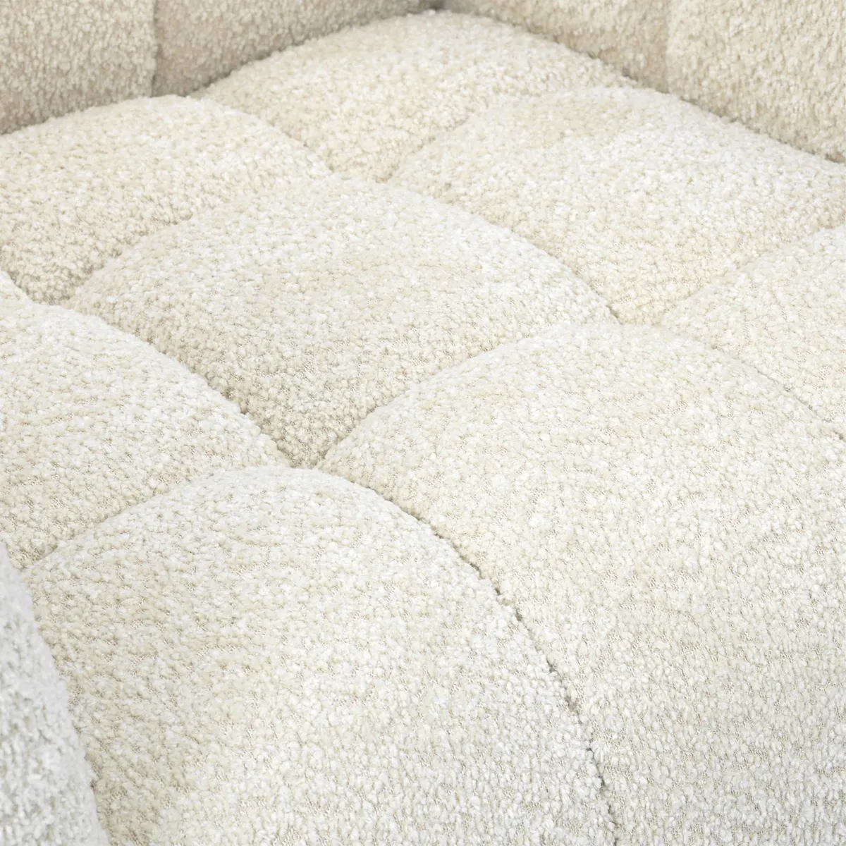 Poltrona in bouclé (seduta 45 cm) Rory Ecru