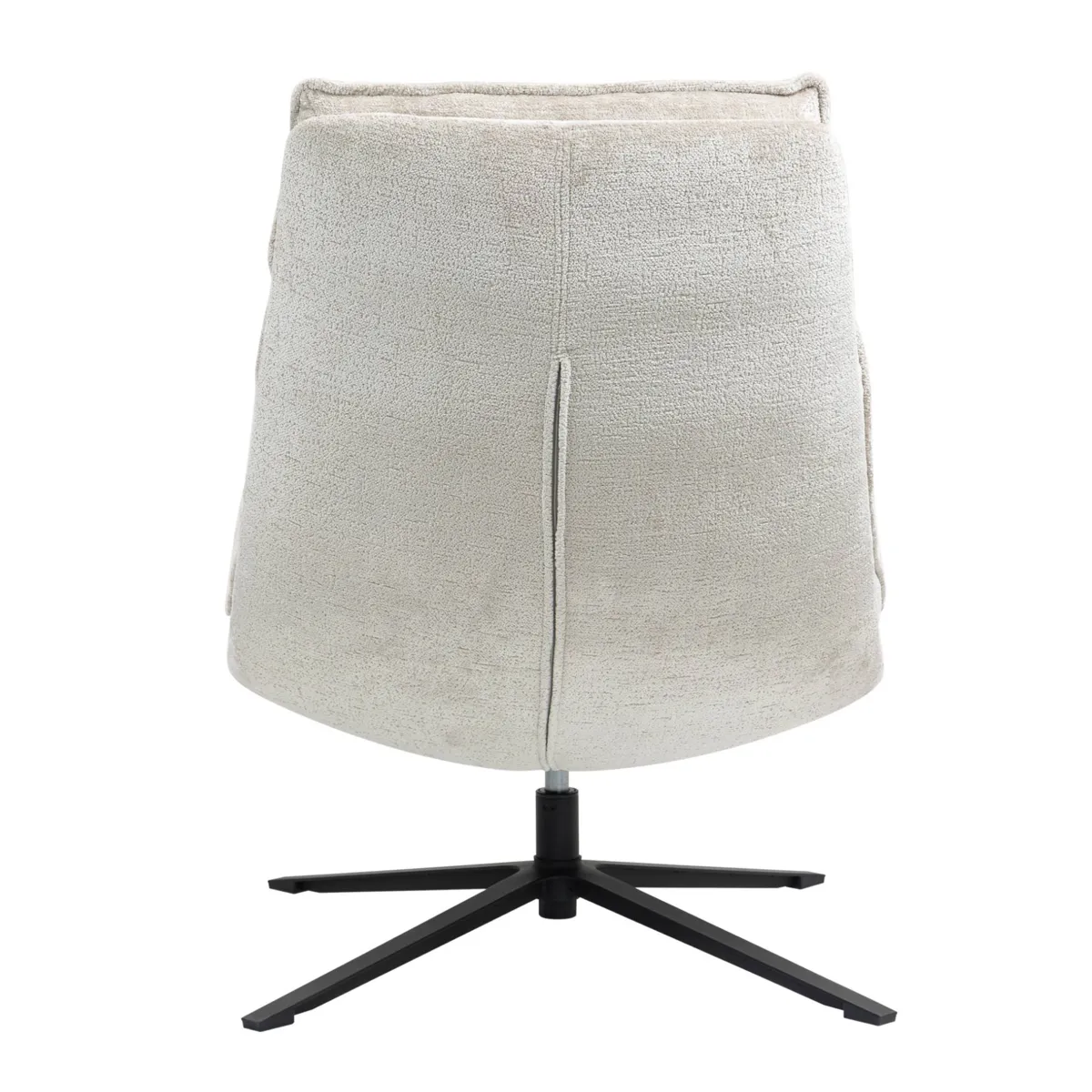 Poltrona girevole in tessuto (seduta 45 cm) Brava Beige
