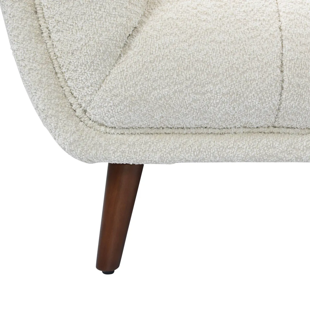 Divano diritto 2 posti in bouclé (164 cm) Rory Ecru