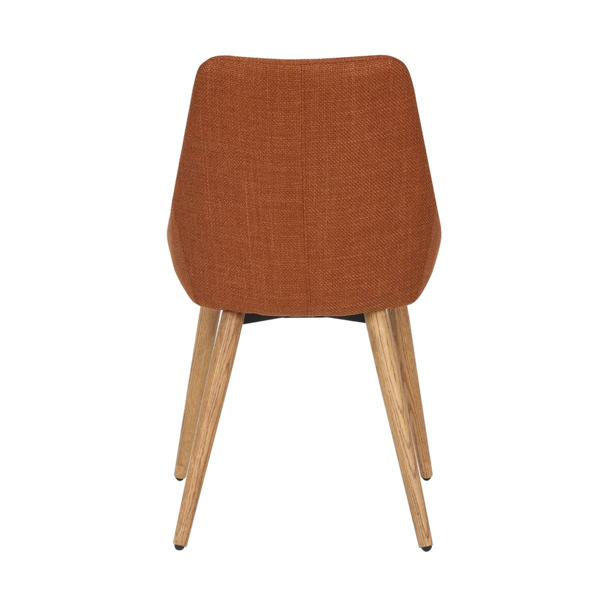 Set di 2 sedie da pranzo in tessuto (seduta 47 cm) Juno Cognac