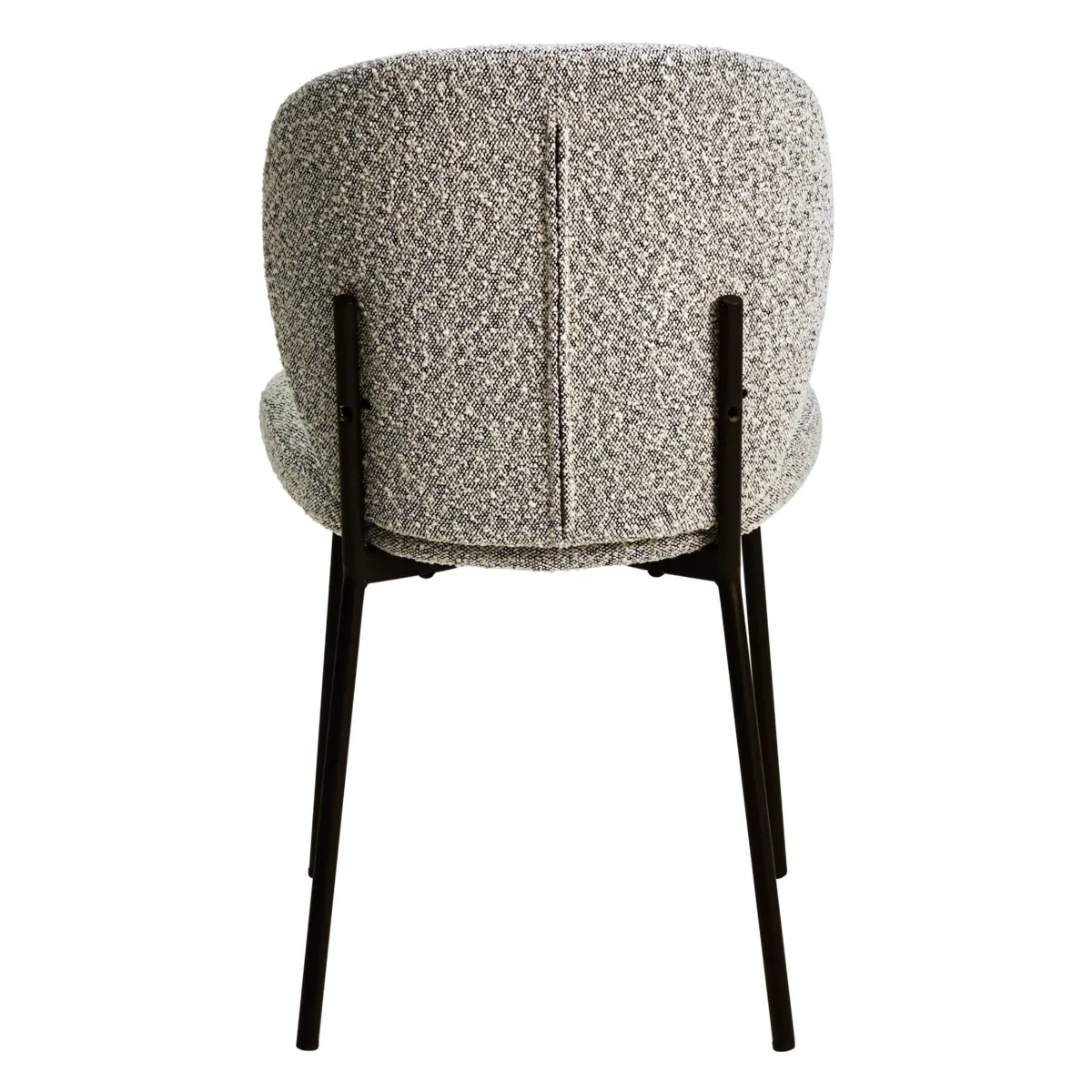 Lot de 2 chaises de salle à manger bouclette (Assise 48,5 cm) Isla Gris clair