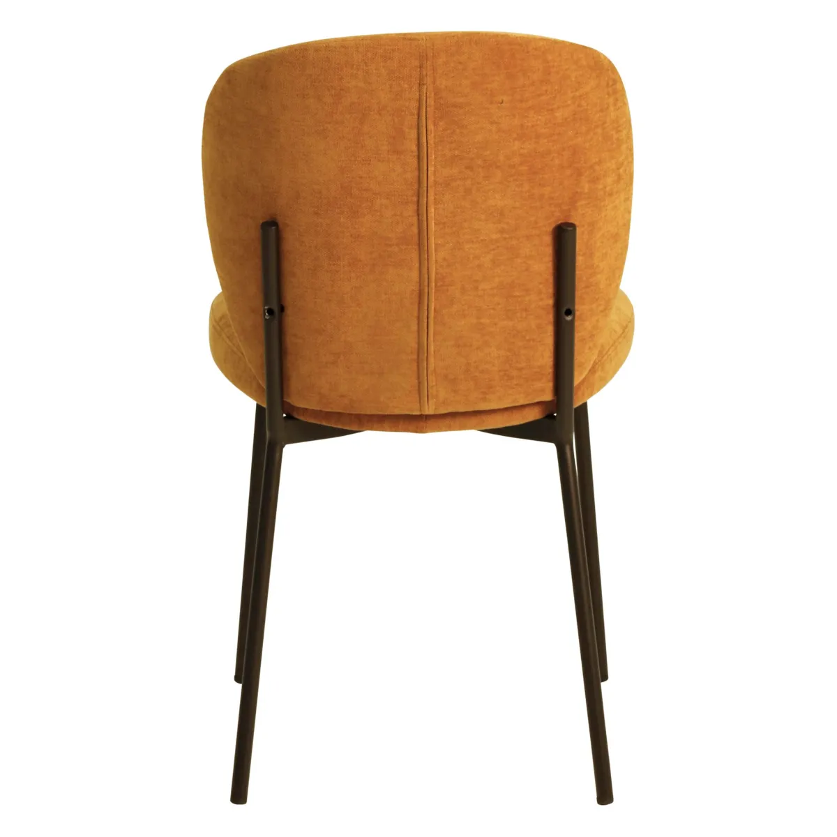 Lot de 2 chaises de salle à manger tissu (Assise 48,5 cm) Isla Cuivre