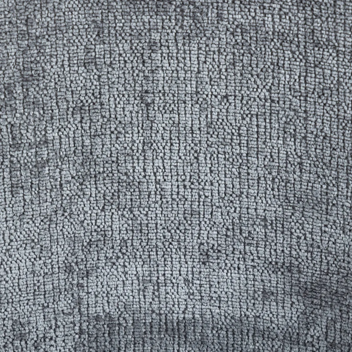 Set di 2 sedie per isola centrale con schienale in tessuto chenille (seduta 65cm) Zola Grigio