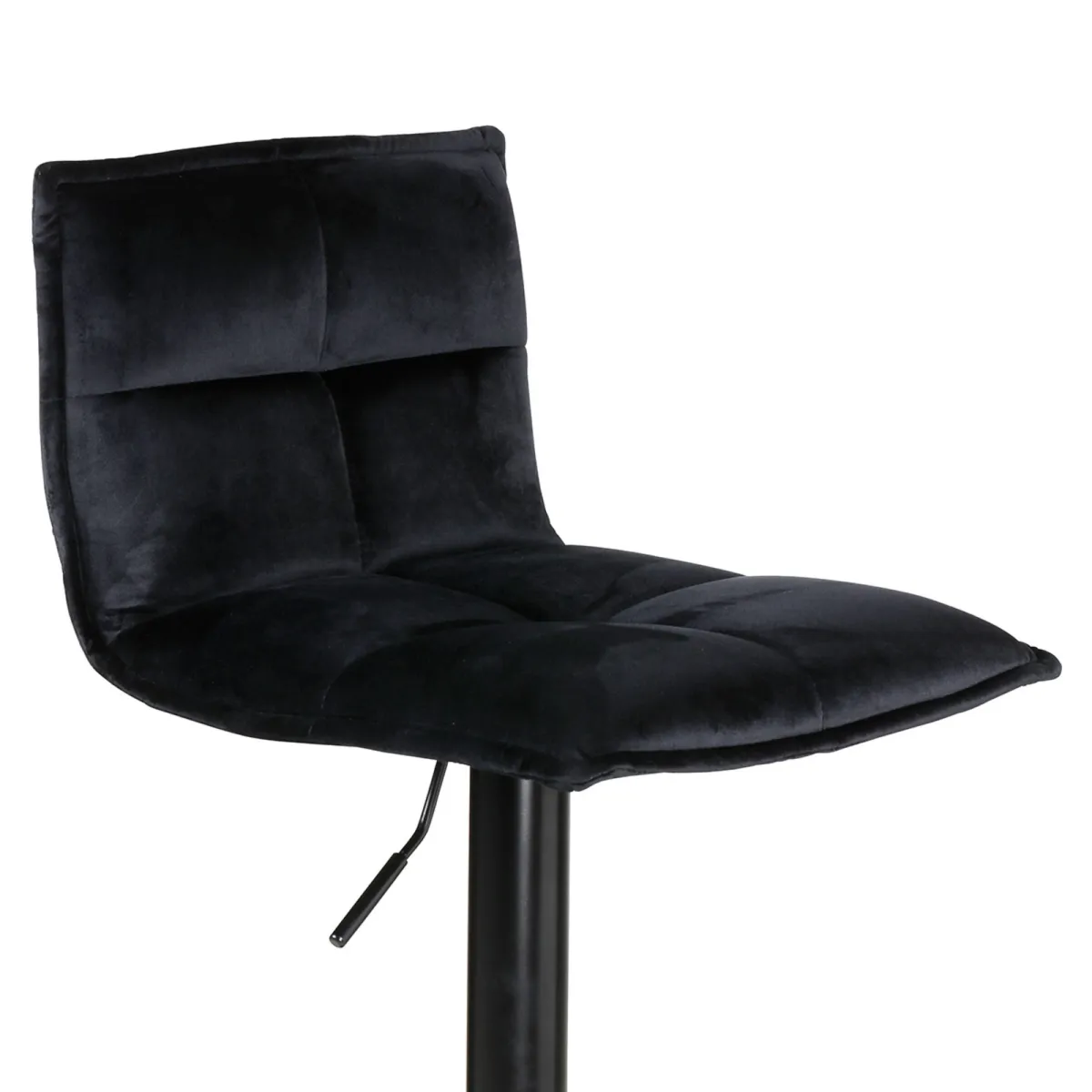 Set di 2 sgabelli da bar girevoli con schienale regolabile in altezza (seduta da 63 a 84 cm) Carly Nero