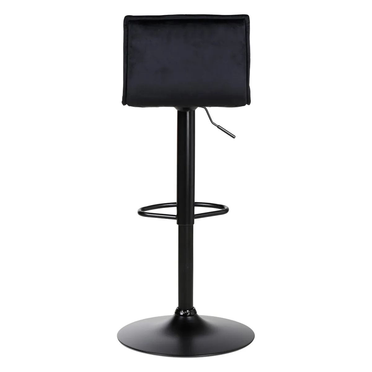 Set di 2 sgabelli da bar girevoli con schienale regolabile in altezza (seduta da 63 a 84 cm) Carly Nero