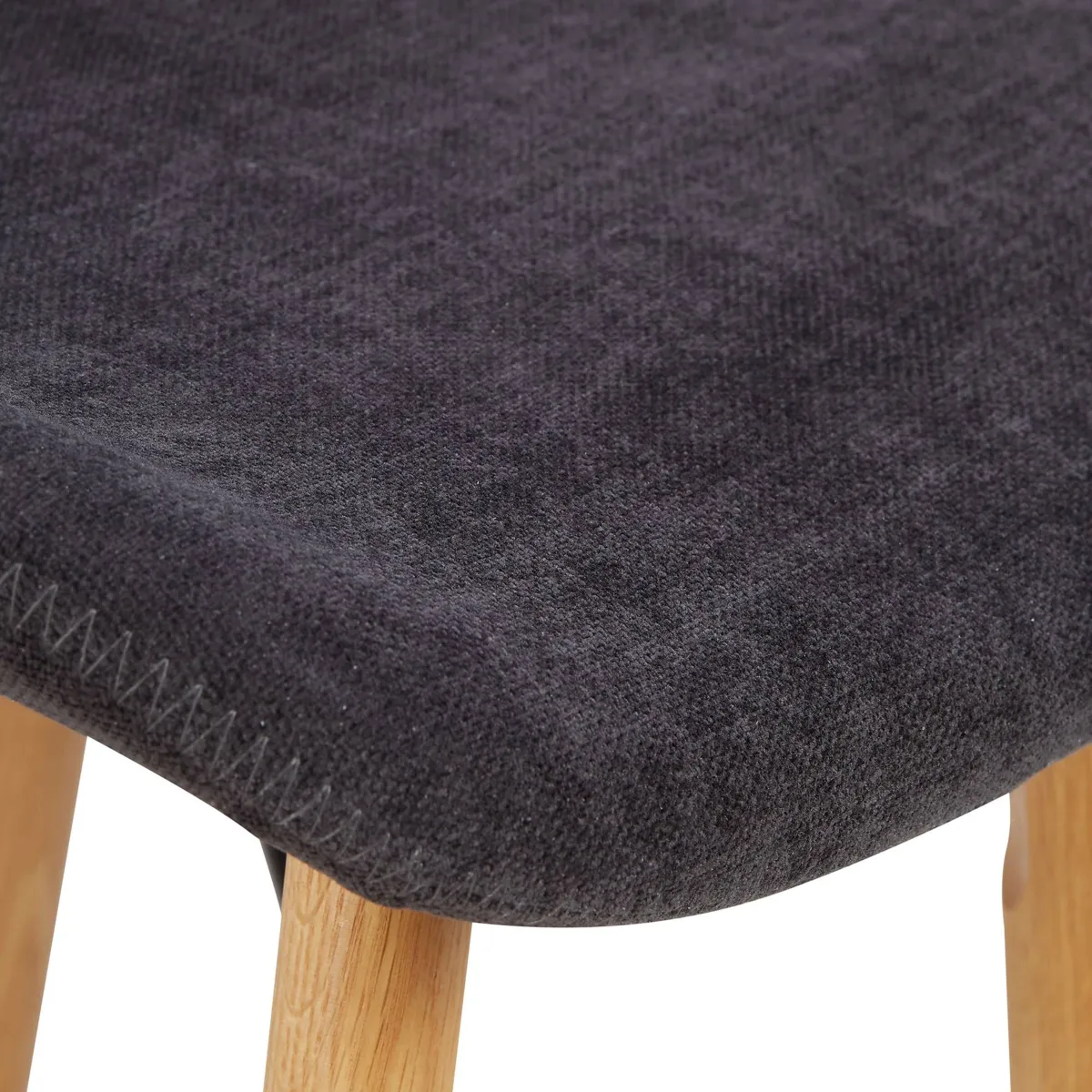 Set aus 2 Barhockern mit Stoff-Rückenlehne (Sitzhöhe 65 cm) Malika Schwarz