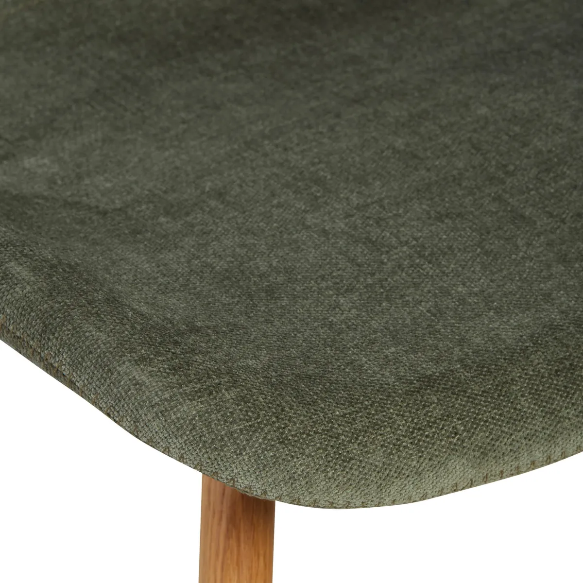 Set di 2 sedie per isola centrale con schienale in tessuto (Altezza seduta 65 cm) Malika Verde bottiglia