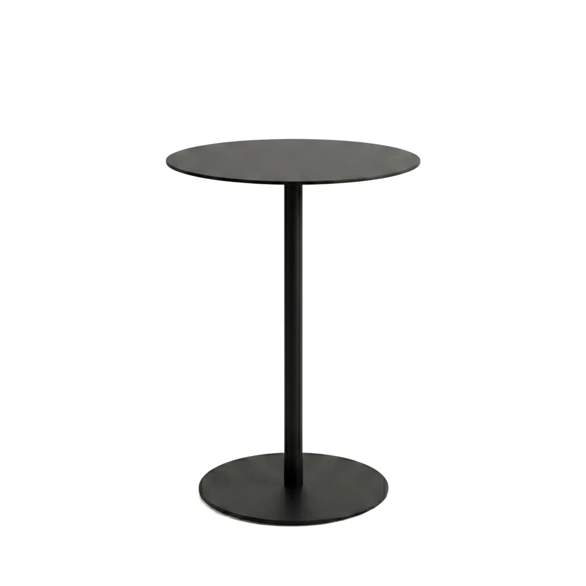 Tavolino in metallo (H53 cm) Lugani Nero