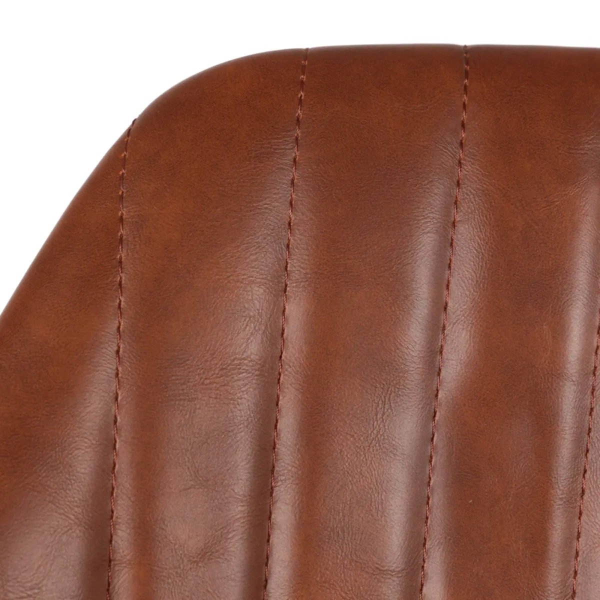 Set di 2 sgabelli da bar girevoli con schienale (Altezza seduta 75cm) Zila Marrone