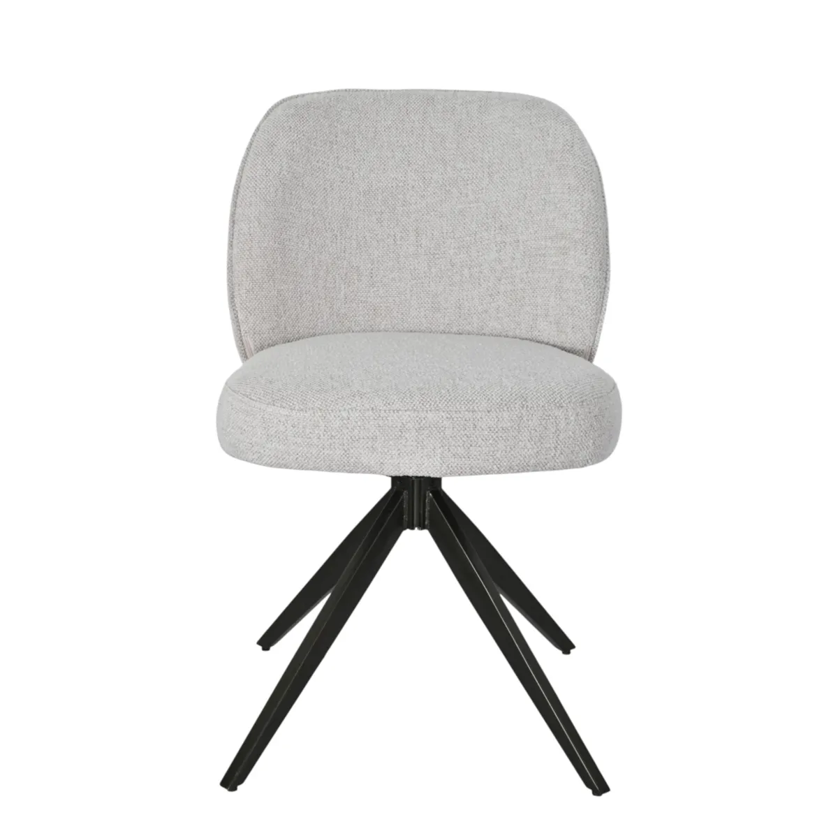 Set di 2 sedie da pranzo girevoli (seduta 51 cm) Spina Beige