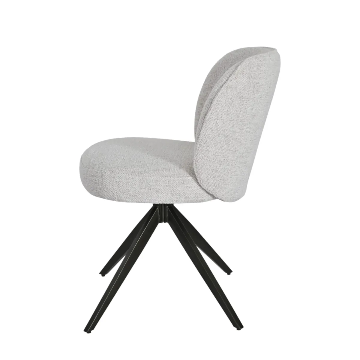 Set di 2 sedie da pranzo girevoli (seduta 51 cm) Spina Beige