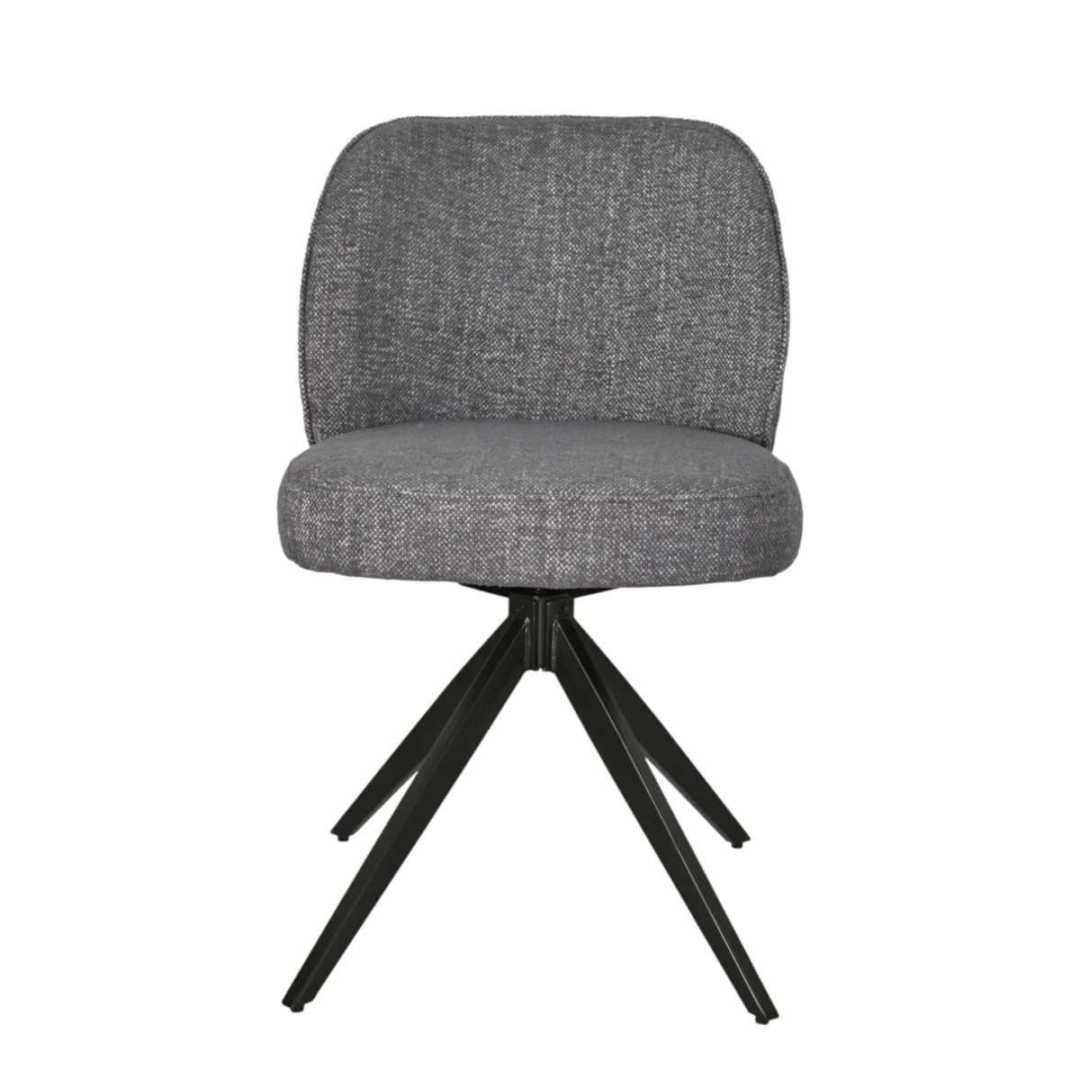 Set di 2 sedie da pranzo girevoli (seduta 51 cm) Spina Grigio