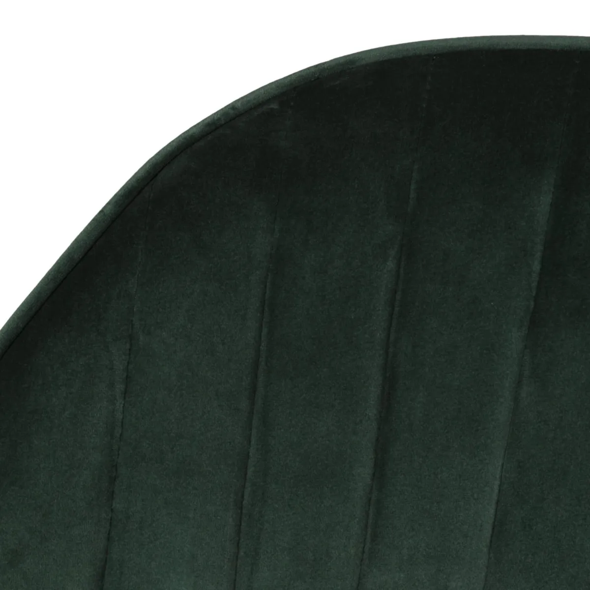 Set di 2 poltrone in velluto (seduta 47 cm) Juno Verde scuro