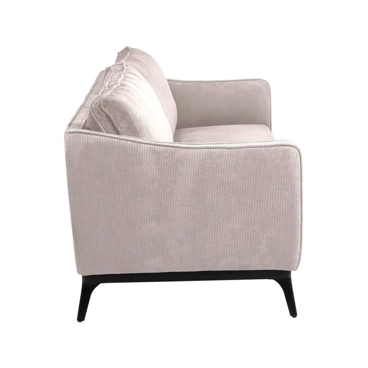 Divano a 3 posti in velluto a coste (206 cm) Owen Beige