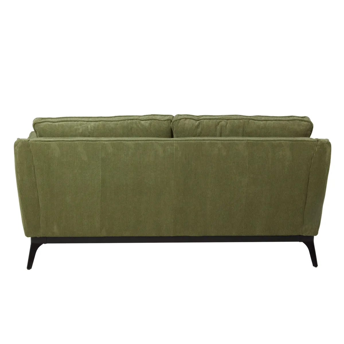 Canapé droit 2 places velours côtelé (169 cm) Owen Vert sapin