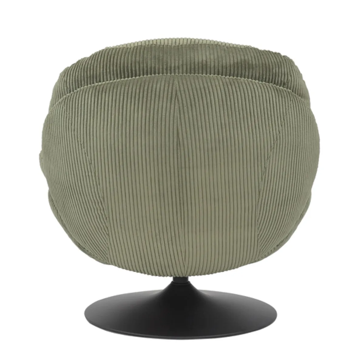 Fauteuil pivotant velours côtelé (Assise 46 cm) Lomy Vert
