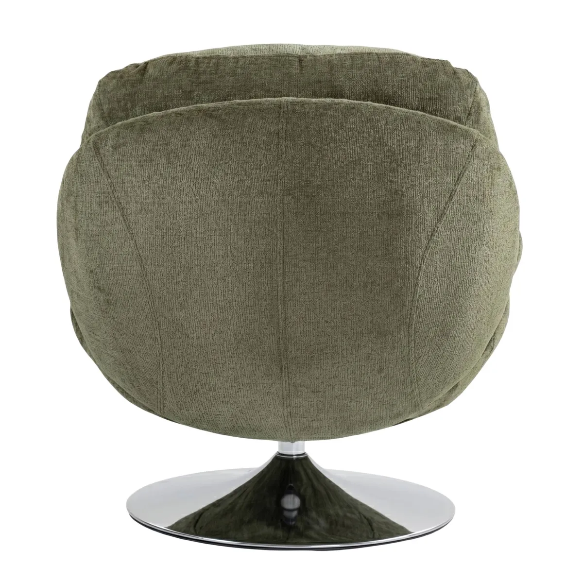 Poltrona girevole in tessuto (seduta 46 cm) Lomy Verde cachi
