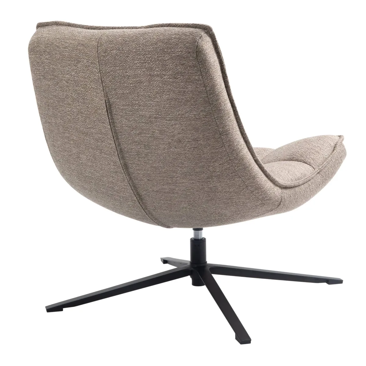 Poltrona girevole in tessuto (seduta 43 cm) Oxxo Beige Sabbia