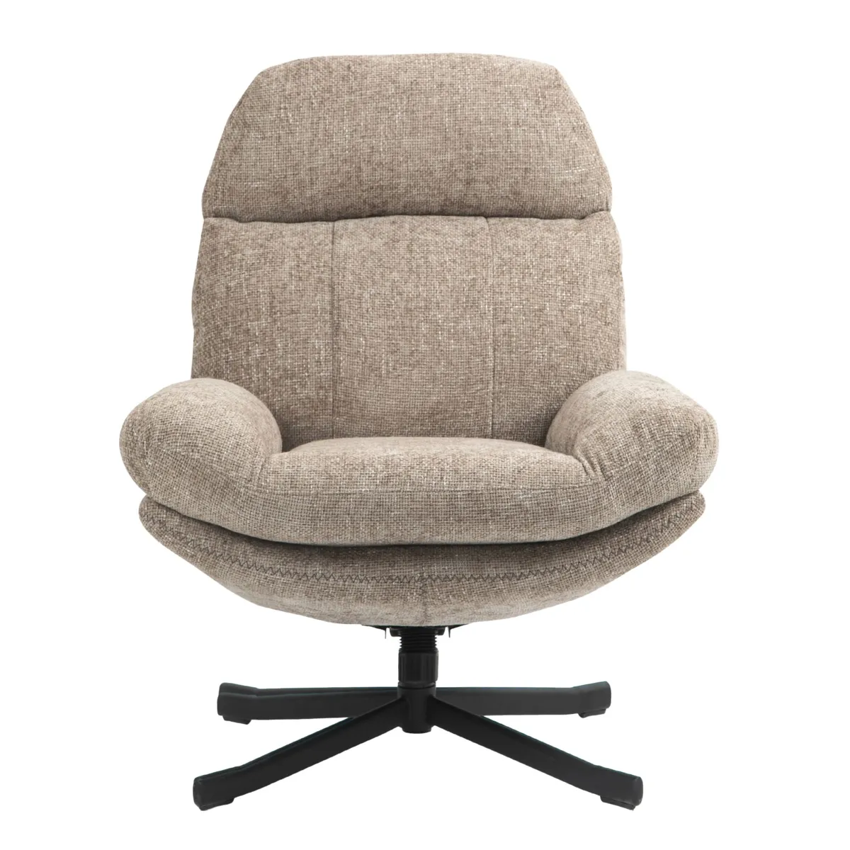 Poltrona girevole in tessuto (seduta 49 cm) Moor Beige Sabbia
