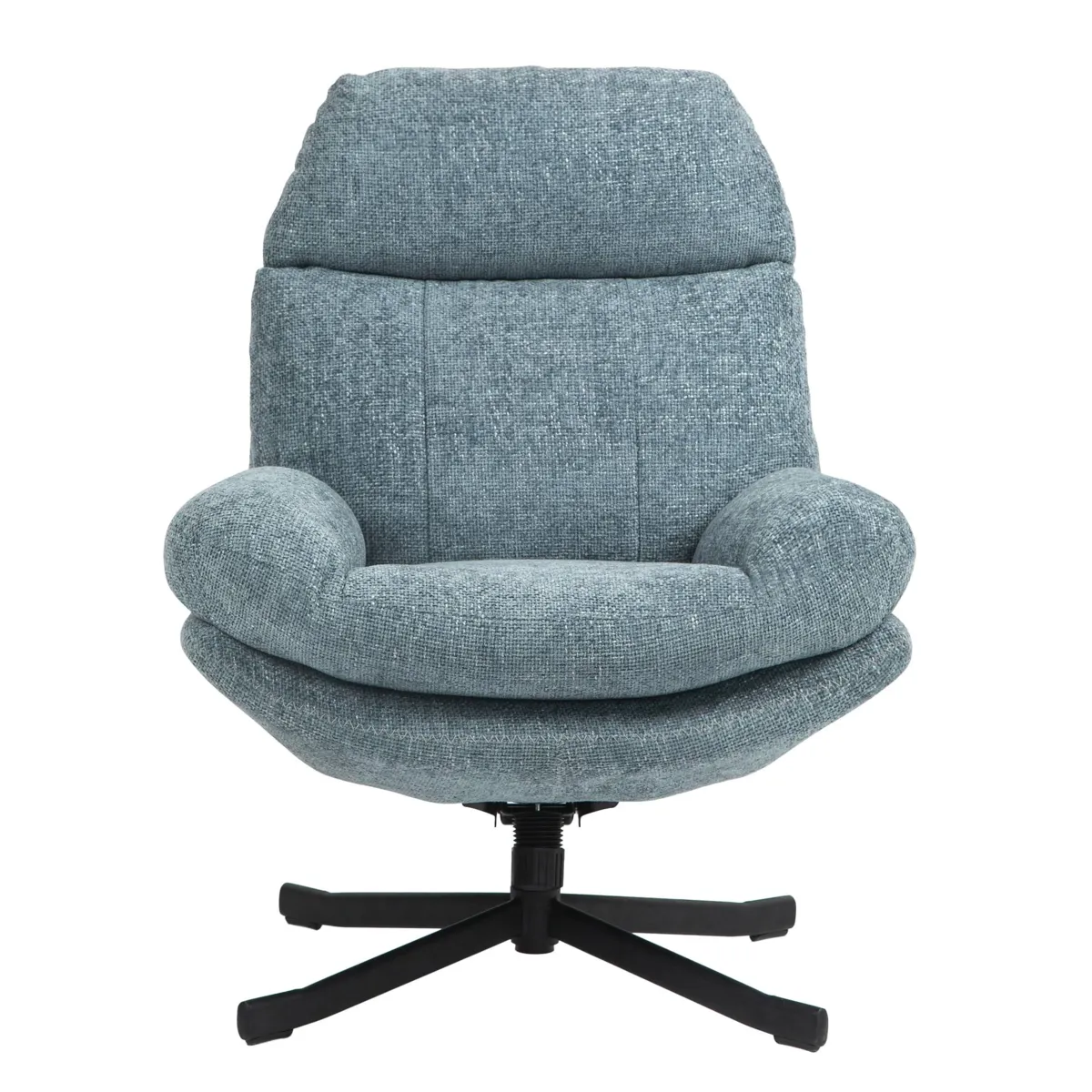 Poltrona girevole in tessuto (seduta 49 cm) Moor Blu chiaro

