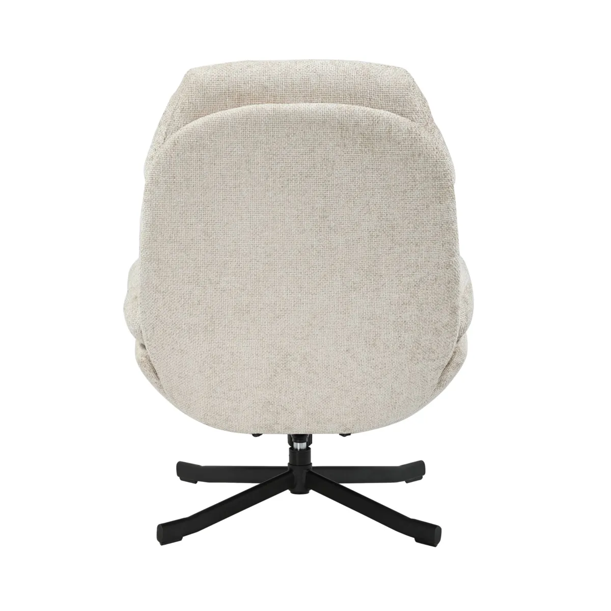 Poltrona girevole in tessuto (seduta 49 cm) Moor Tortora

