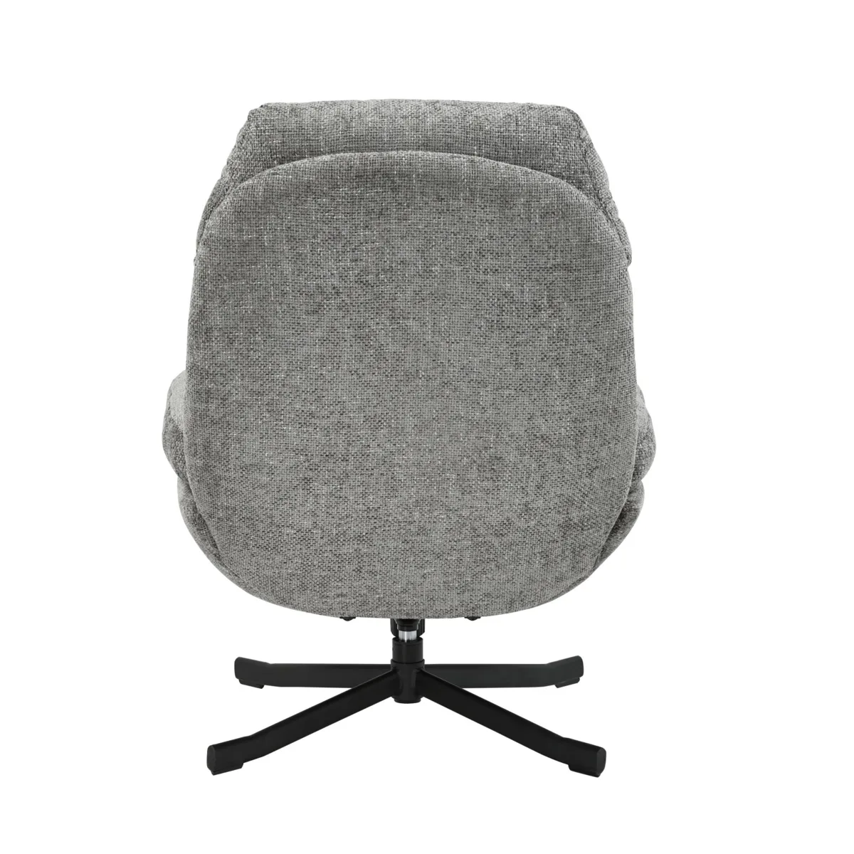 Poltrona girevole in tessuto (seduta 49 cm) Moor Grigio scuro
