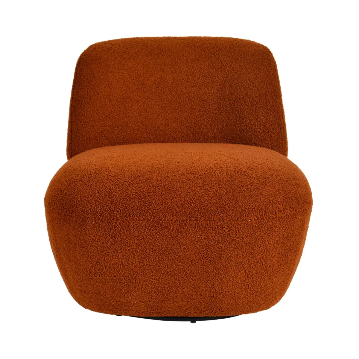 Fauteuil pivotant bouclette (Assise 45 cm) Nyxor Terracotta