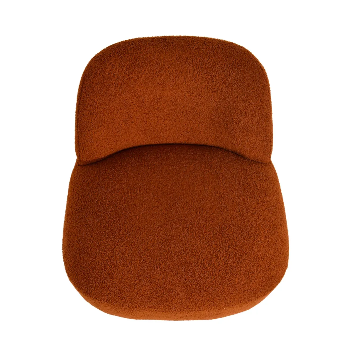 Fauteuil pivotant bouclette (Assise 45 cm) Nyxor Terracotta