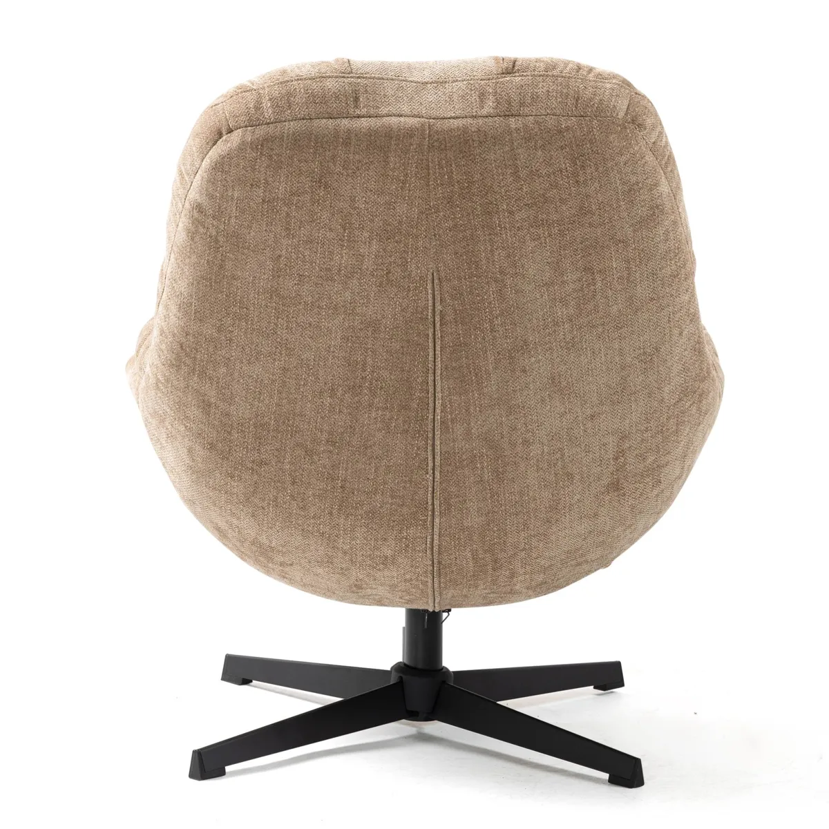 Poltrona girevole in tessuto (seduta 47 cm) Rezo Sabbia