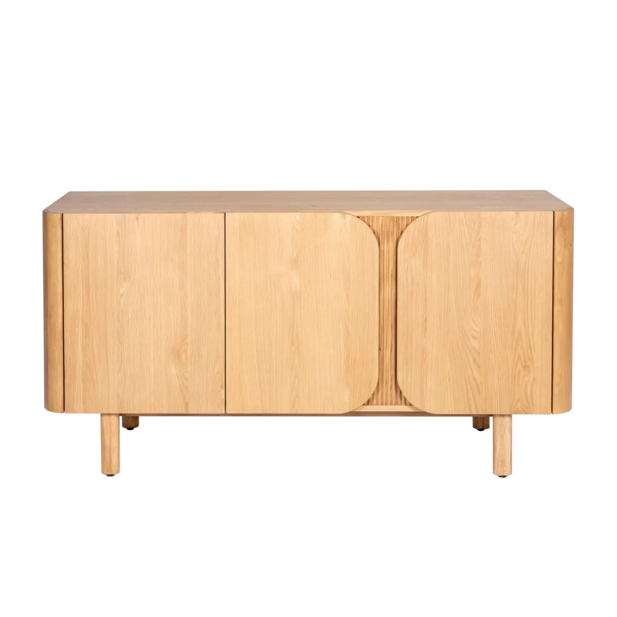 Buffet 3 portes chêne massif (154 x 80 cm) Oakland Naturel