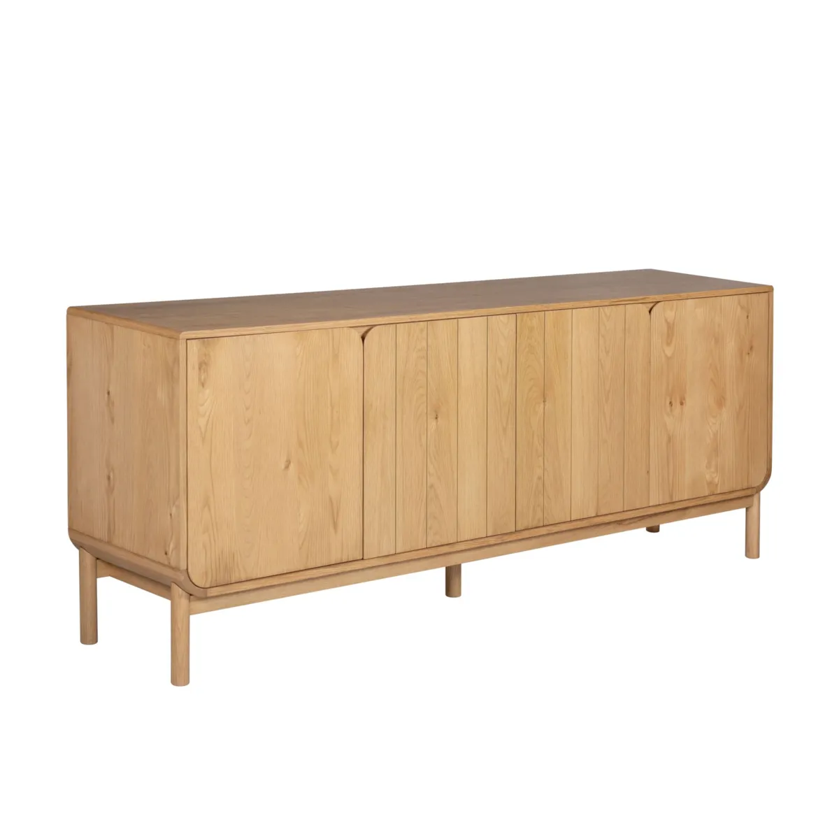 Buffet 4 portes chêne massif (200 x 80 cm) Tulum Naturel