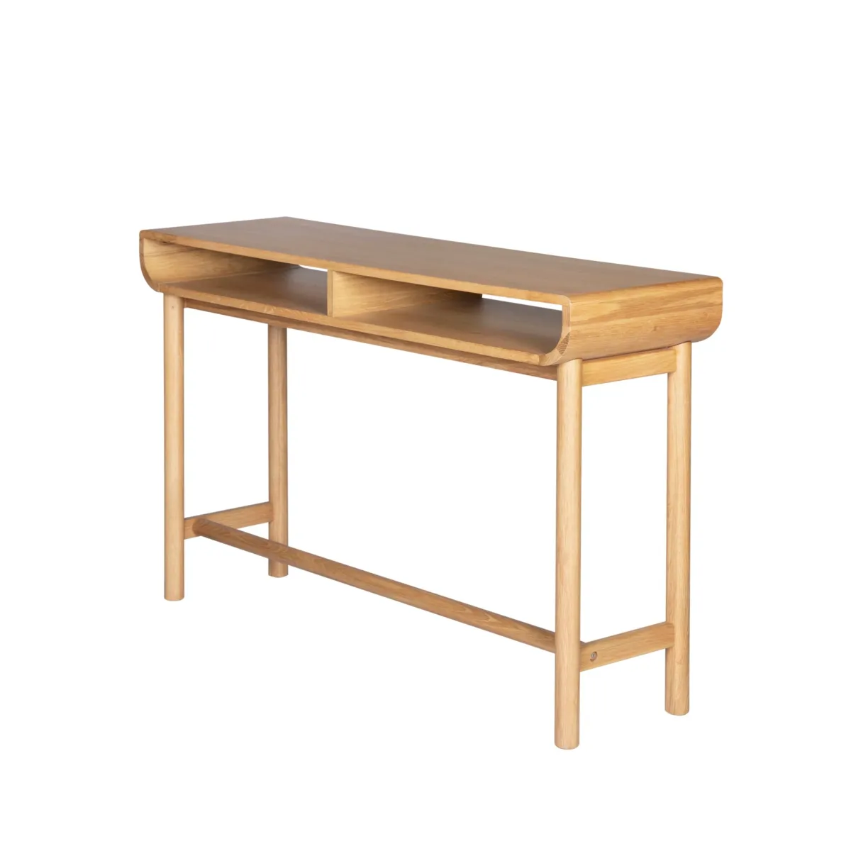 Consolle 2 nicchie in rovere massiccio (120 x 76 cm) Tulum Naturale