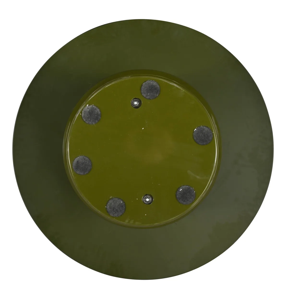 Tavolino rotondo in vetro e MDF (H42 cm) Jila Verde