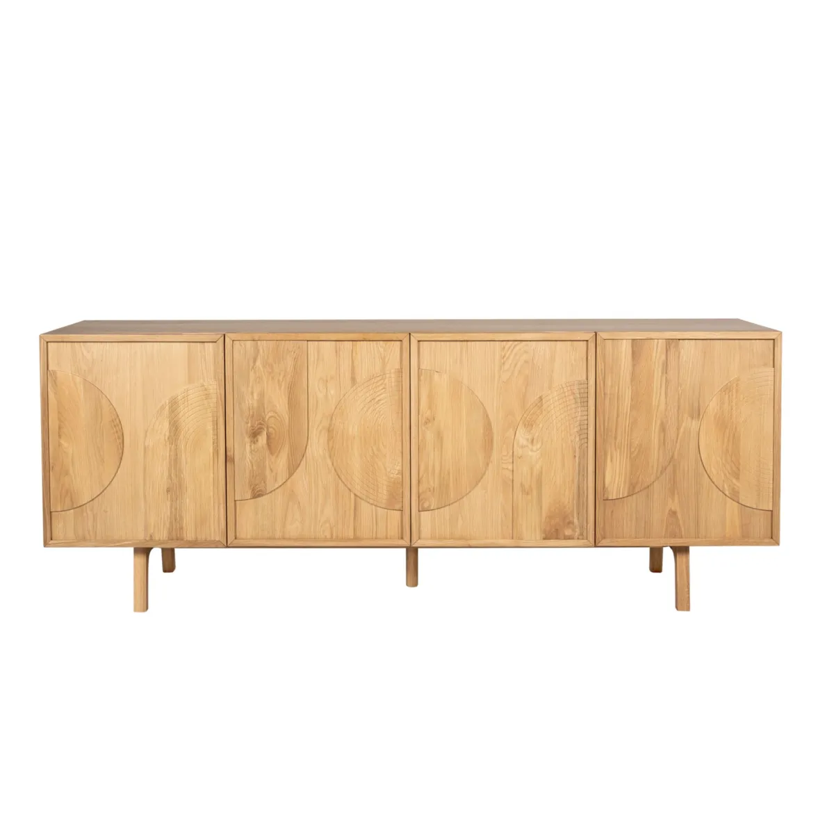 Madia 4 ante in rovere (200 x 80 cm) Olys Naturale