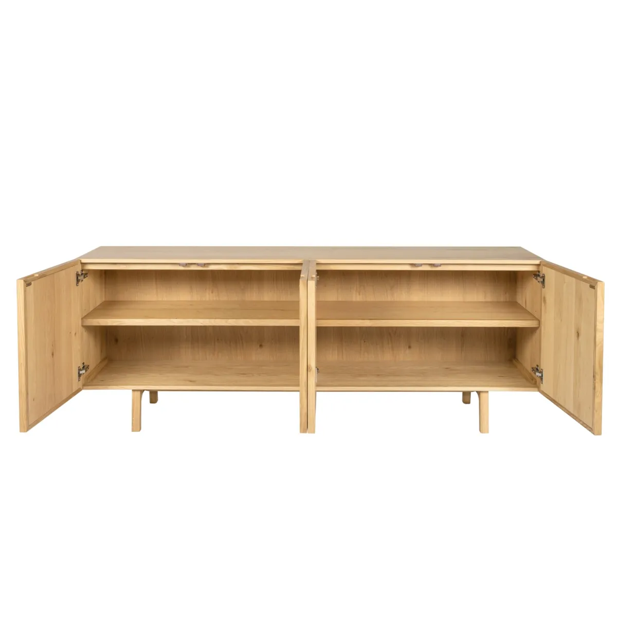 Madia 4 ante in rovere (200 x 80 cm) Olys Naturale