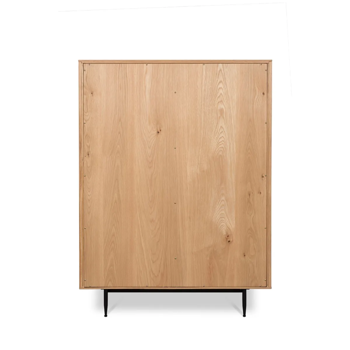 Vetrina alta a 3 livelli in rovere massiccio (98 x 135 cm) Rytm Naturale