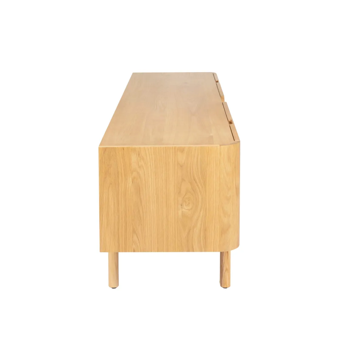 Mobile TV 4 ante in rovere massiccio (180 x 55 cm) Oakland Naturale