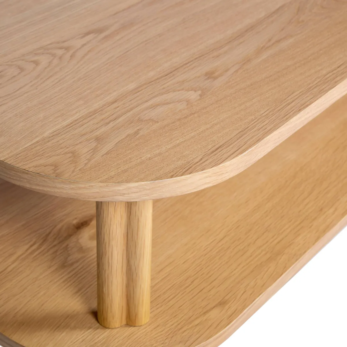 Tavolino rettangolare in rovere (130 cm) Oakland Naturale