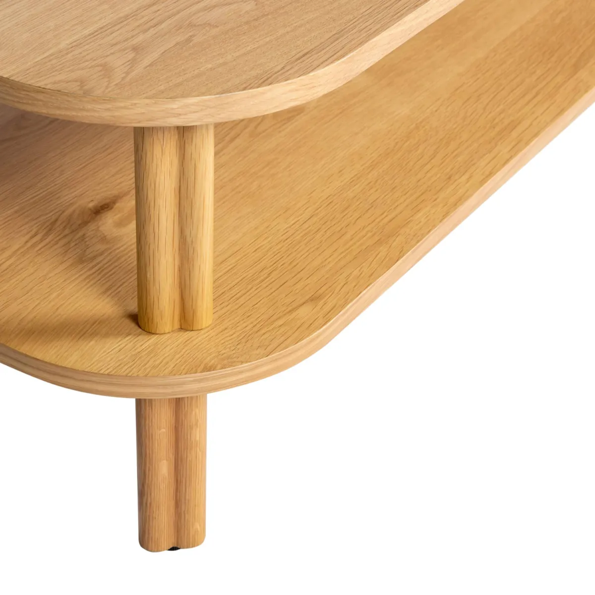 Tavolino rettangolare in rovere (130 cm) Oakland Naturale