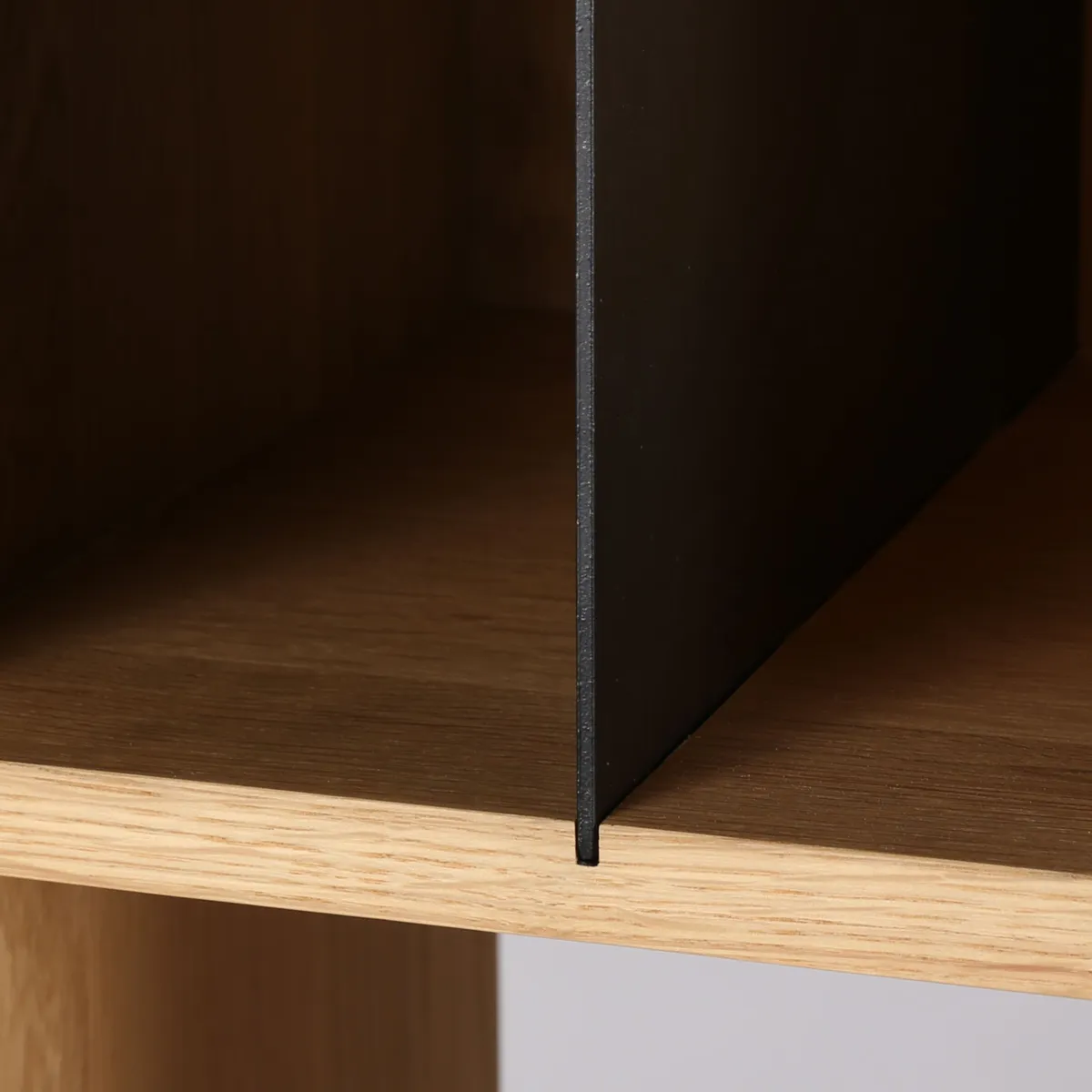 Libreria 12 scomparti in rovere e metallo (125 x 160 cm) Bristol Naturale