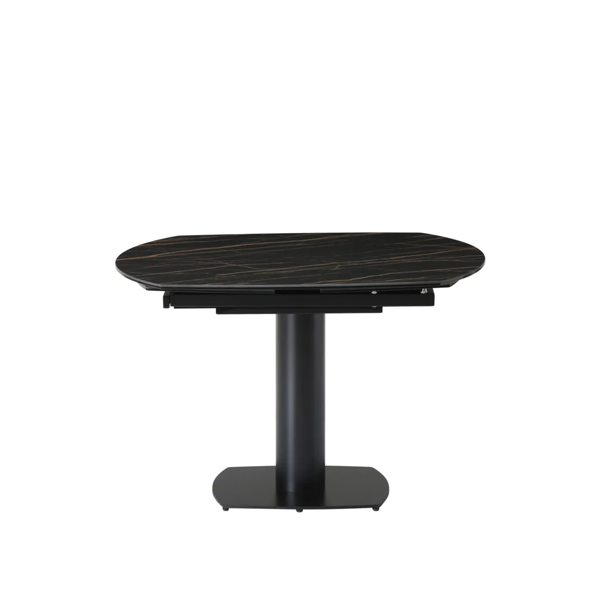 Tavolo rettangolare allungabile con prolunga in ceramica (120 cm) Kryo Nero