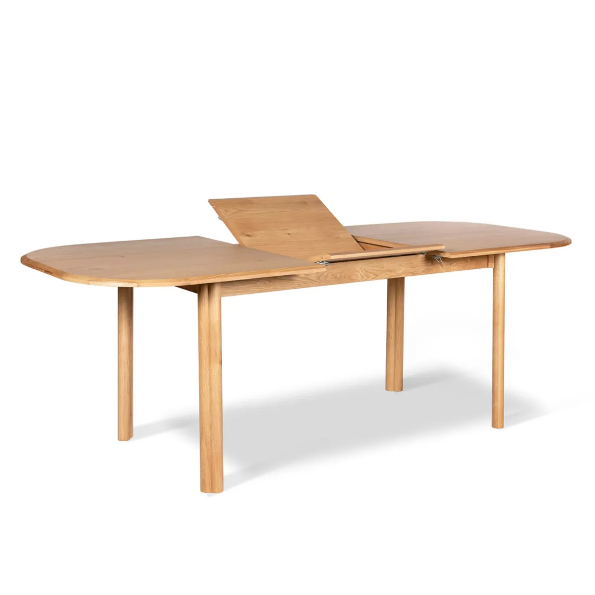 Tavolo rettangolare allungabile con prolunga in rovere (160 cm) Oakland Naturale
