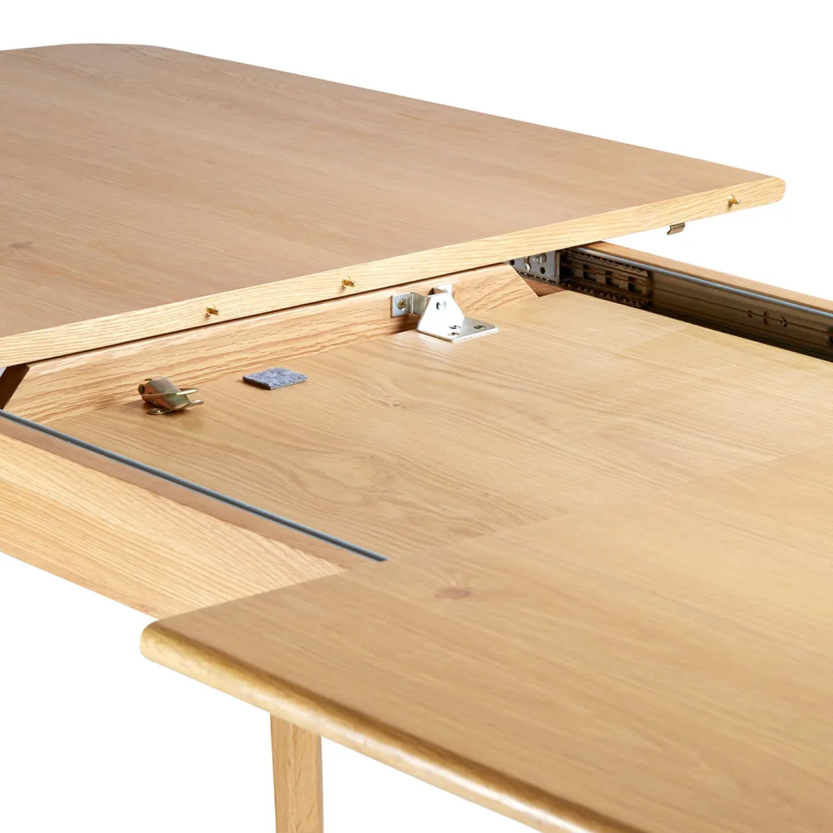 Mesa de comedor rectangular extensible roble (180 cm) Bilbao Natural