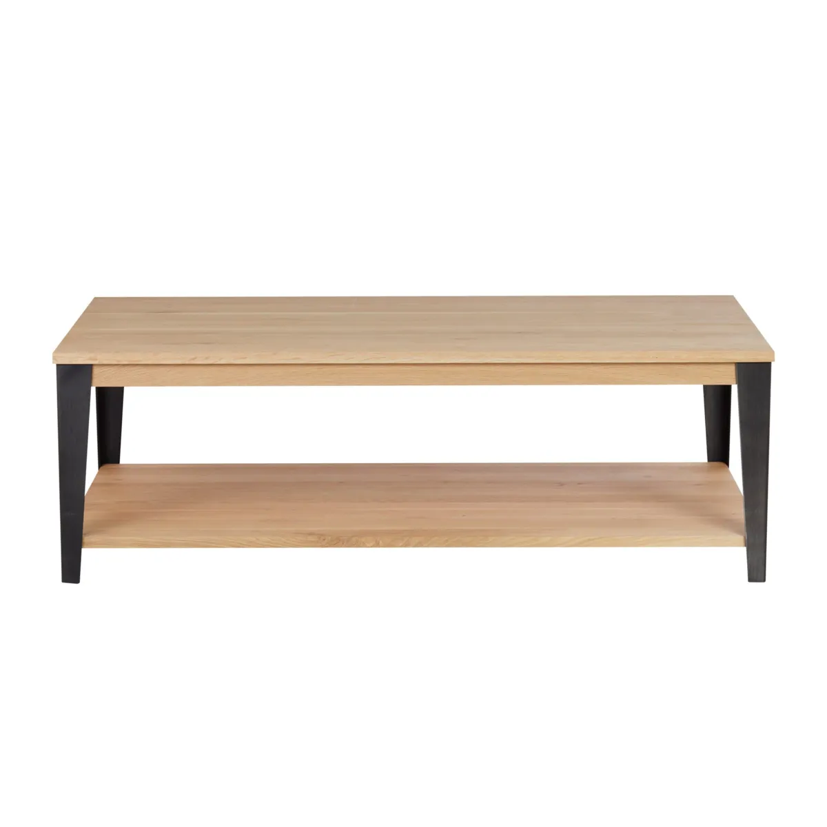Tavolino rettangolare in rovere massiccio (120 cm) Bristol Naturale