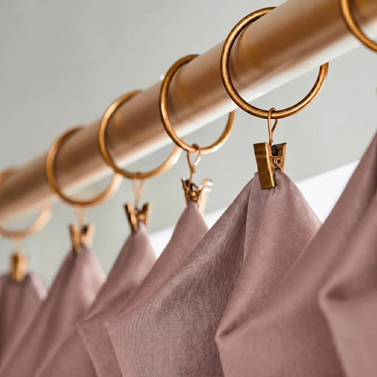 Rideau lyocell Tencel™ ajustable (140 x max 270 cm) Olivia Rose blush