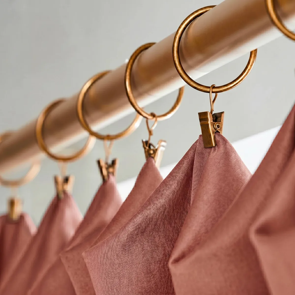 Tenda lyocell Tencel™ regolabile (140 x max 270 cm) Olivia Terracotta