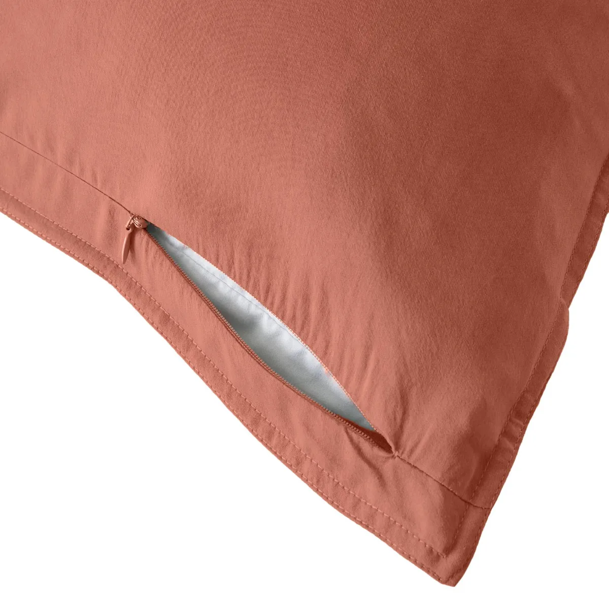 Federa cuscino rettangolare in lyocell Tencel™ lavato (50 x 70 cm) Olivia Terracotta